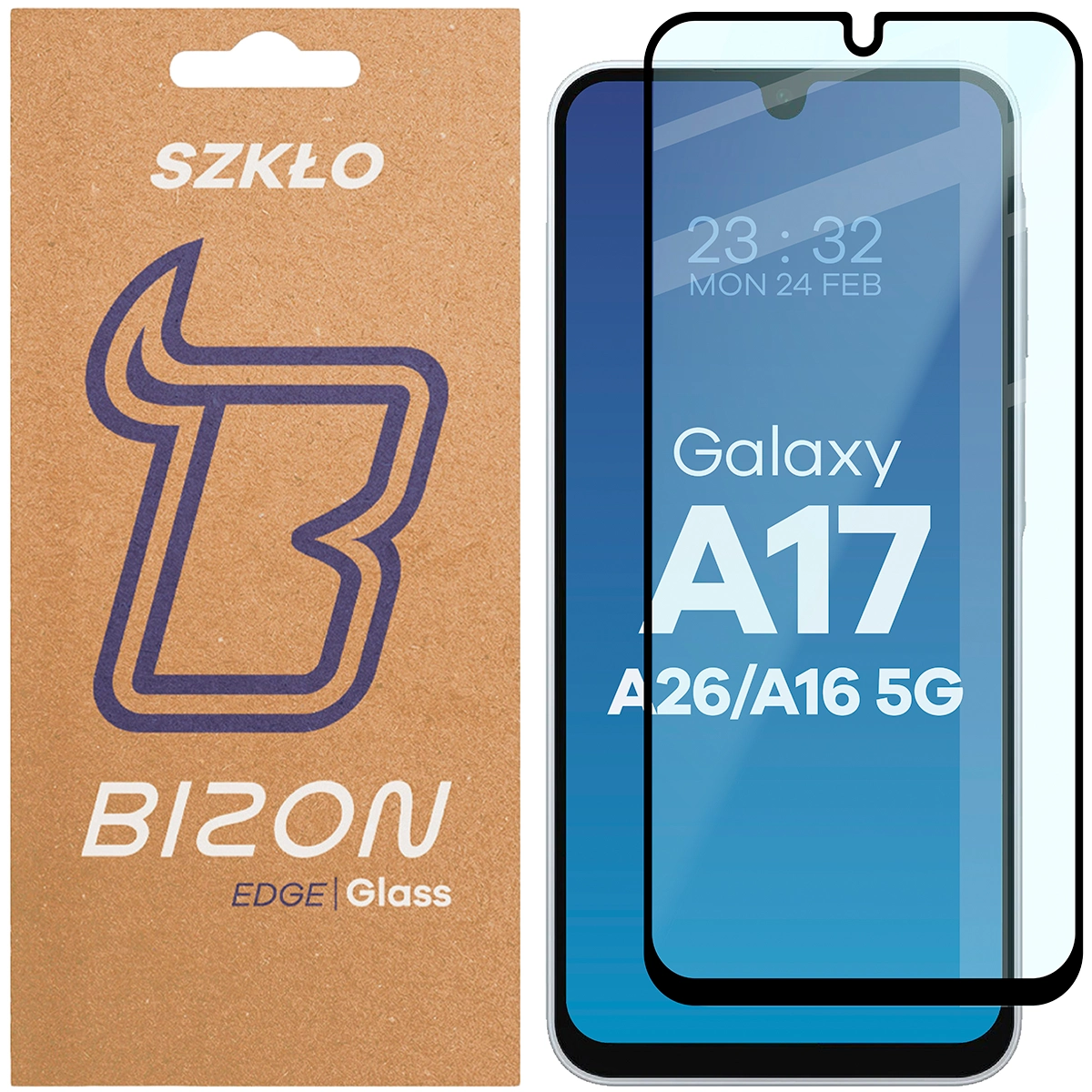 Szkło hartowane Bizon Glass Edge dla Samsung Galaxy A16 / A17 5G / A26 5G